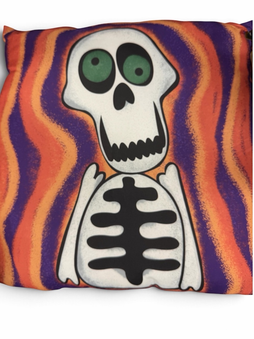 Skeleton 18x18 Decorative Halloween Throw Pillow NEW